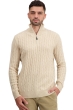 Cashmere men chunky sweater taurus natural beige xs