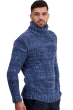 Cashmere men chunky sweater togo indigo manor blue azur blue chine 3xl