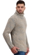 Cashmere men chunky sweater togo natural brown manor blue natural beige 2xl