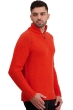 Cashmere men chunky sweater tripoli bloody orange paprika 2xl