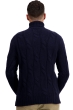 Cashmere men chunky sweater triton dress blue 4xl
