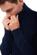 Cashmere men chunky sweater villepinte dress blue s