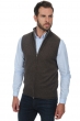 Cashmere men waistcoat sleeveless sweaters dali marron chine 