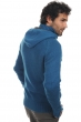 Cashmere men zip hood brandon canard blue matt charcoal 2xl