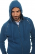 Cashmere men zip hood brandon canard blue matt charcoal 2xl