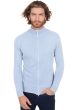 Cashmere men zip hood thobias first sky blue xl