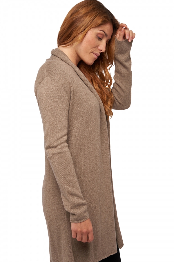  ladies chunky sweater natural lala natural brown 2xl