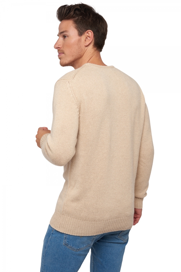  men chunky sweater natural bibi natural beige 2xl