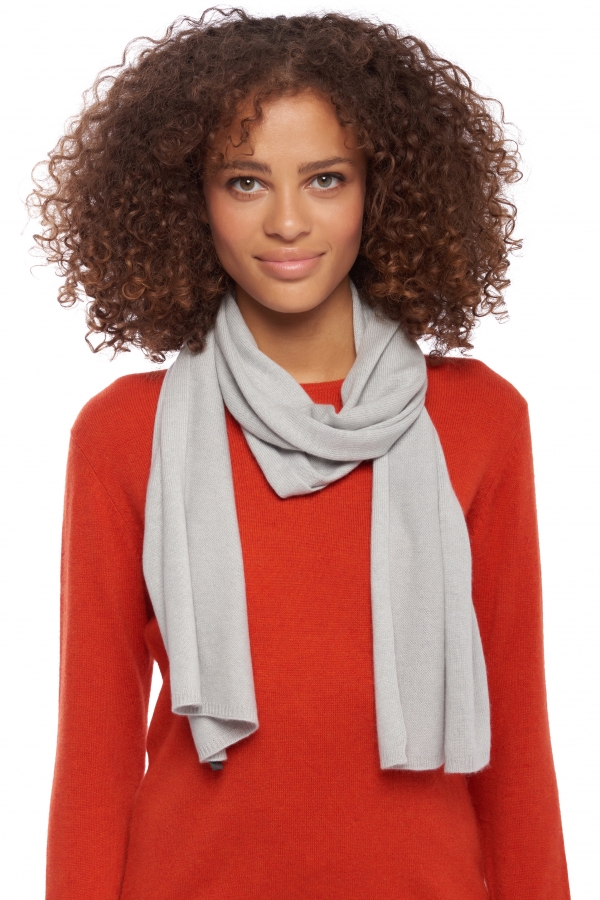 Cashmere accessories scarves mufflers ozone concrete 160 x 30 cm