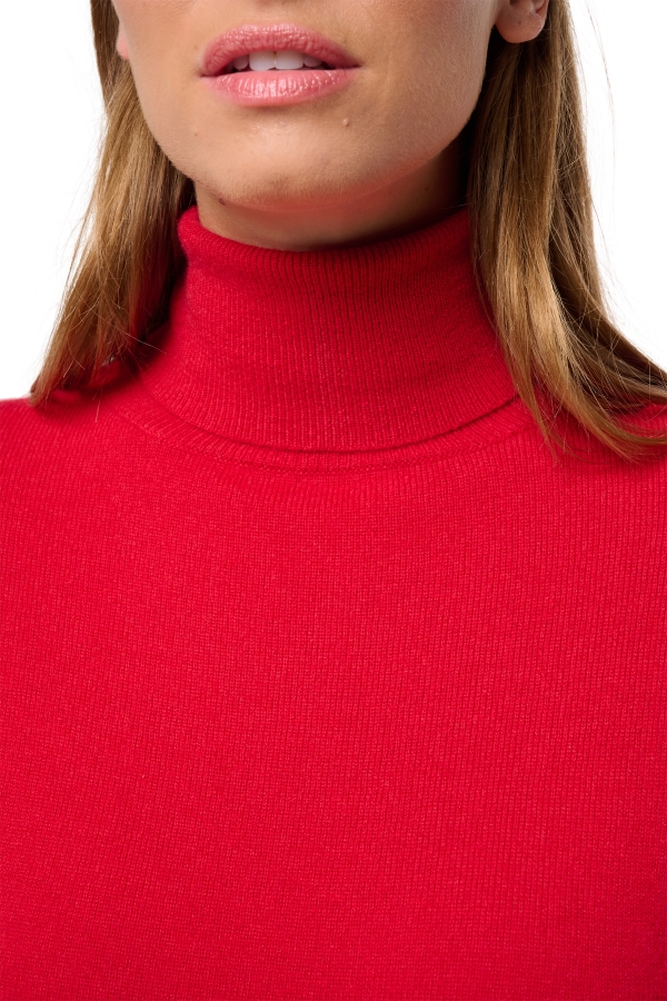 Cashmere ladies basic sweaters at low prices tale first deep red s