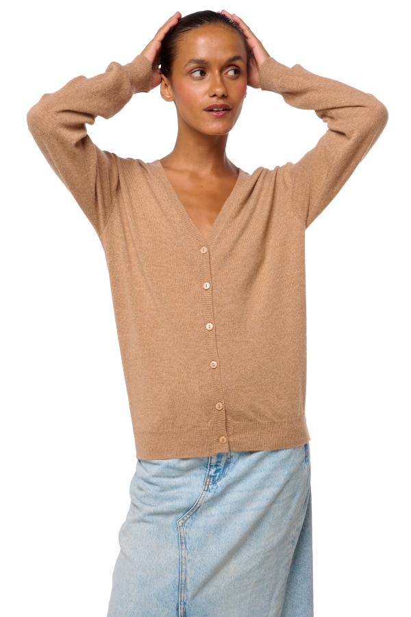 Cashmere ladies basic sweaters at low prices taline first african camel 2xl