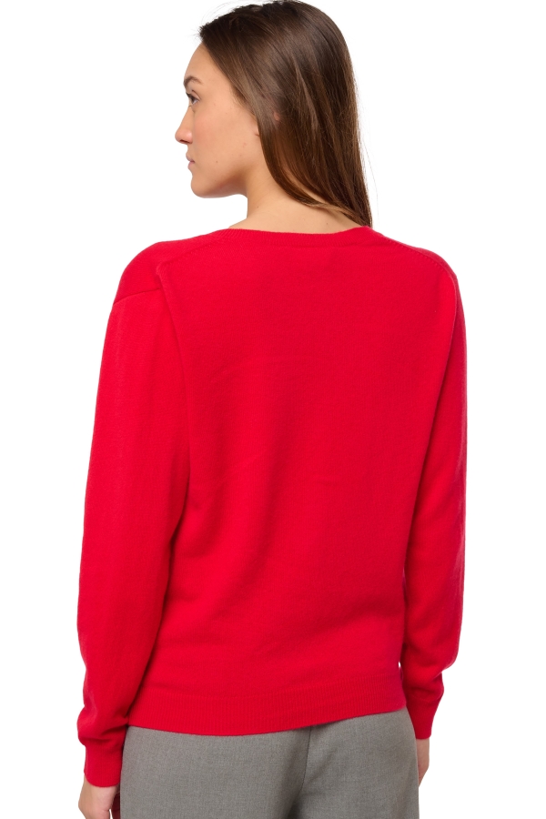 Cashmere ladies basic sweaters at low prices taline first deep red m