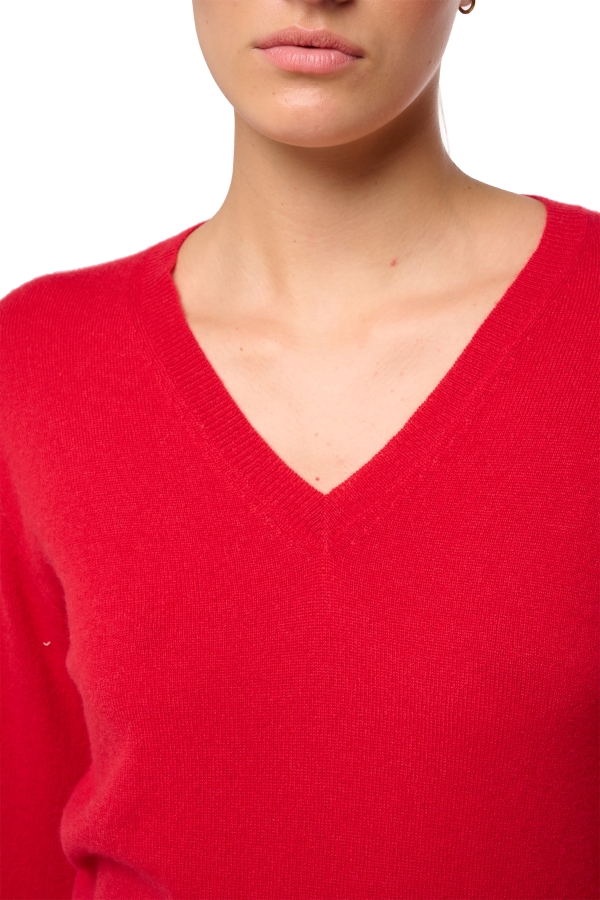 Cashmere ladies basic sweaters at low prices tessa first deep red 2xl