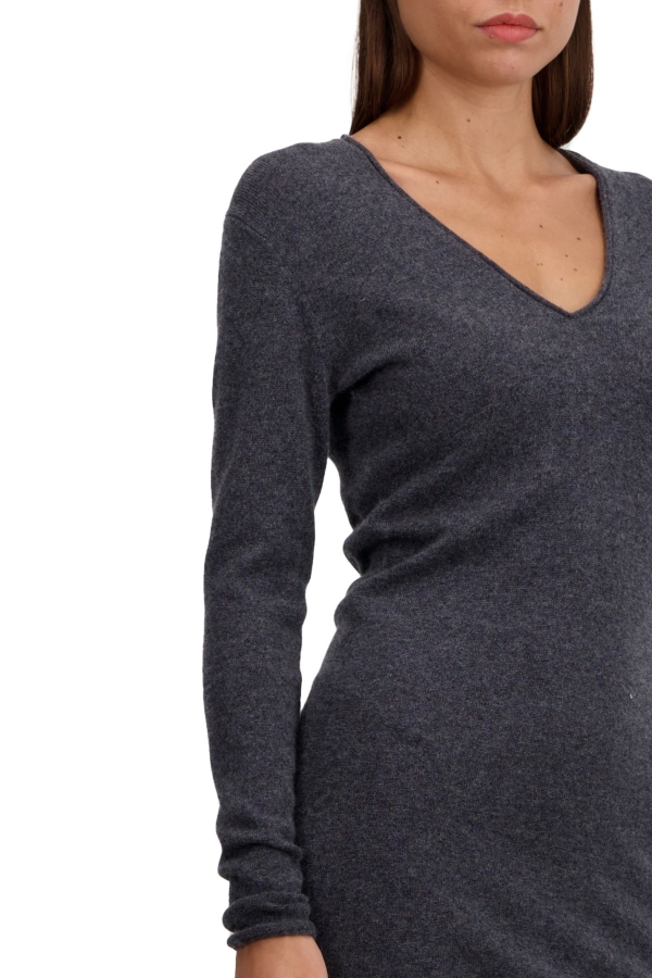 Cashmere ladies basic sweaters at low prices trinidad first charcoal marl m