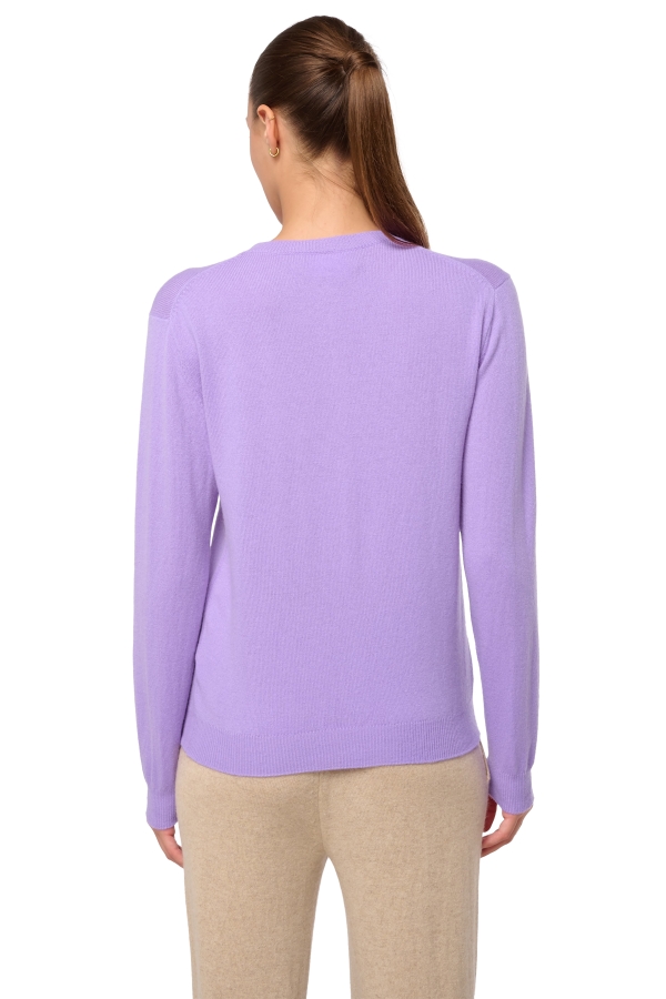 Cashmere ladies basic sweaters at low prices tyra first violine purple xl