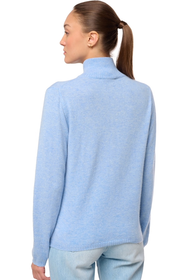 Cashmere ladies cardigans thames first powder blue m