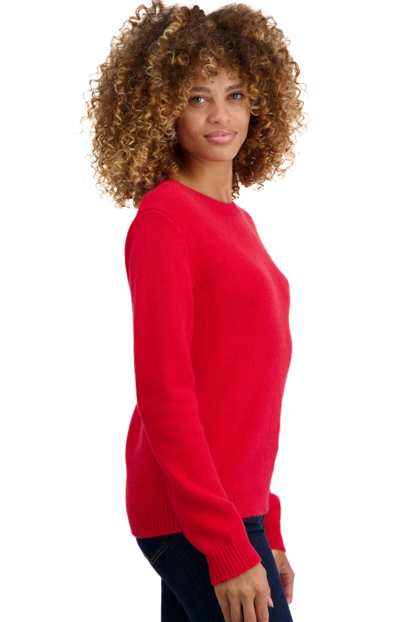 Cashmere ladies chunky sweater tyrol rouge 4xl