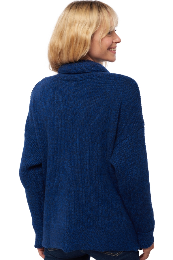 Cashmere ladies chunky sweater vienne dress blue kleny 2xl