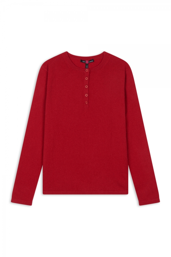 Cashmere ladies loan blood red xs