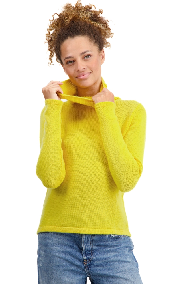 Cashmere ladies roll neck taipei first daffodil 