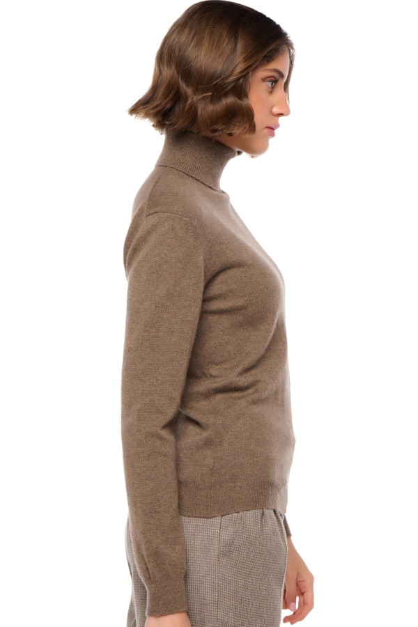 Cashmere ladies roll neck tale first otter l