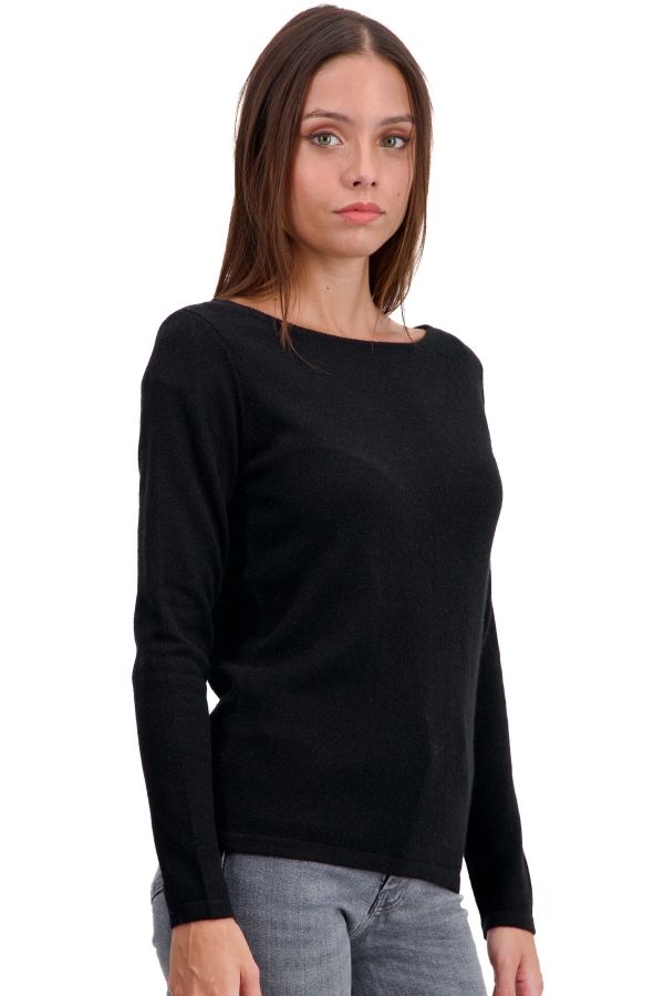 Cashmere ladies round necks tennessy first black m