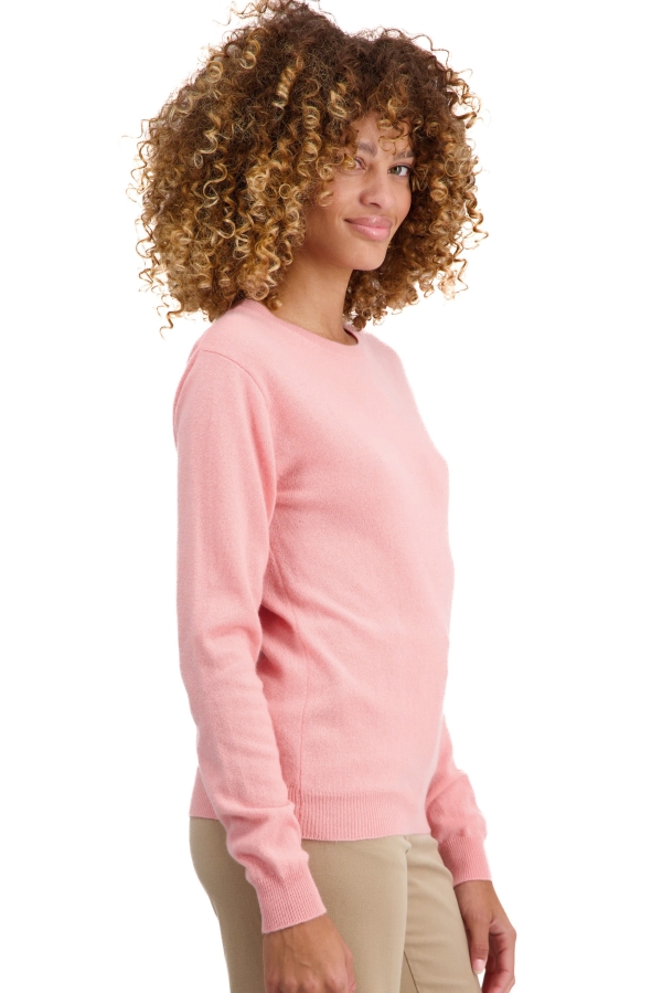 Cashmere ladies round necks thalia first tea rose l