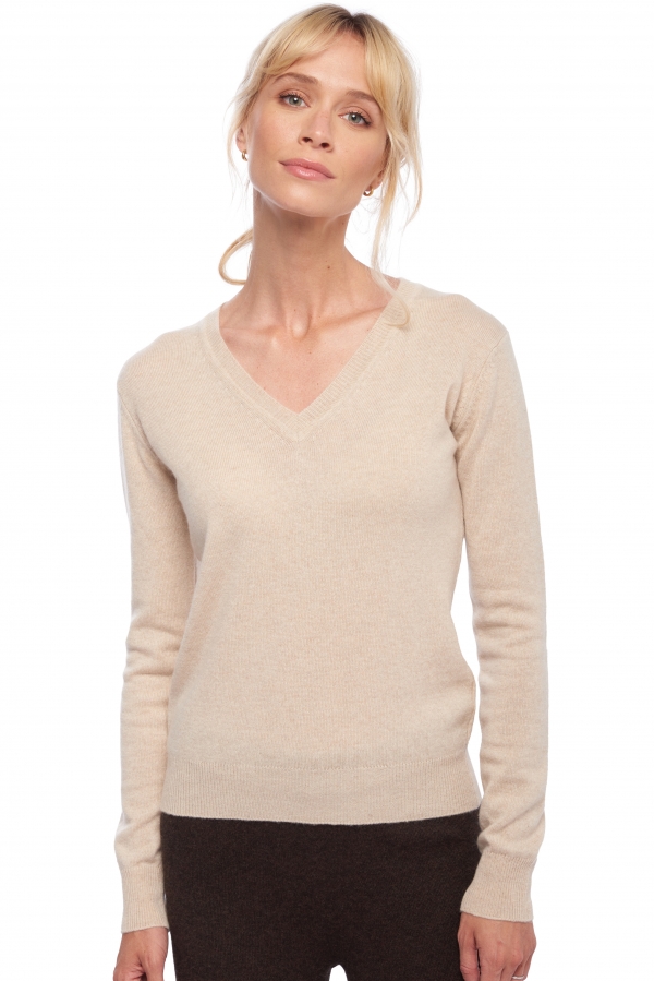 Cashmere ladies spring summer collection faustine natural beige m