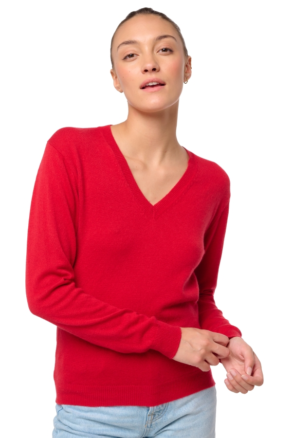 Cashmere ladies tessa first deep red 2xl