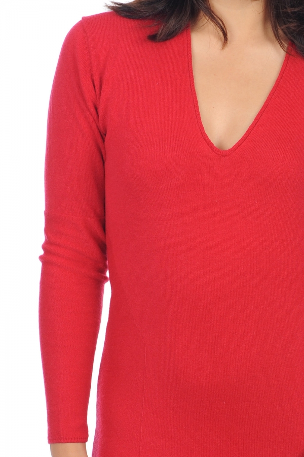 Cashmere ladies timeless classics rosalia blood red xs