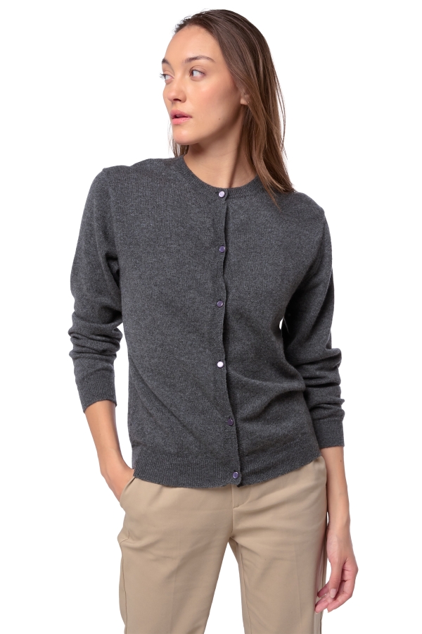 Cashmere ladies tyra first dark grey l