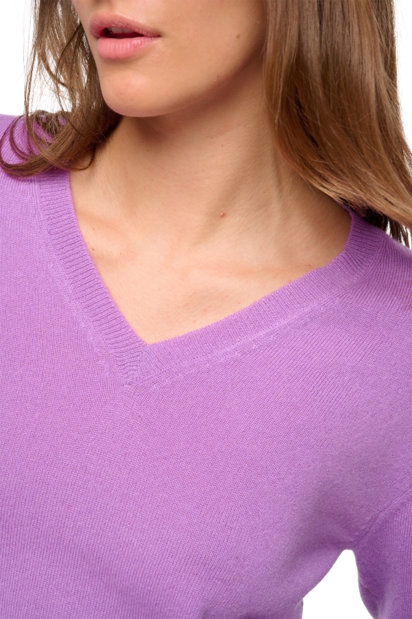 Cashmere ladies v necks tessa first dahlia l