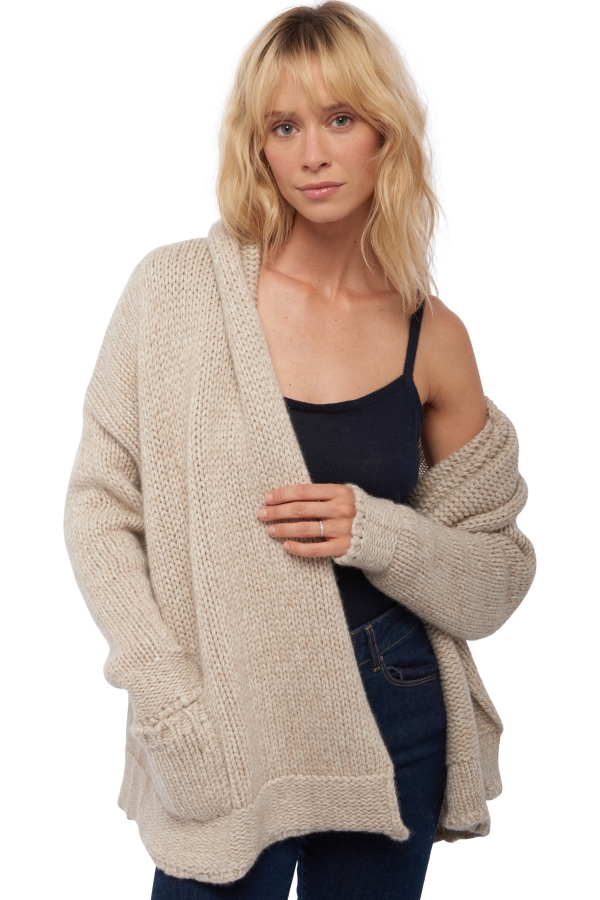 Cashmere ladies vienne natural ecru natural stone m