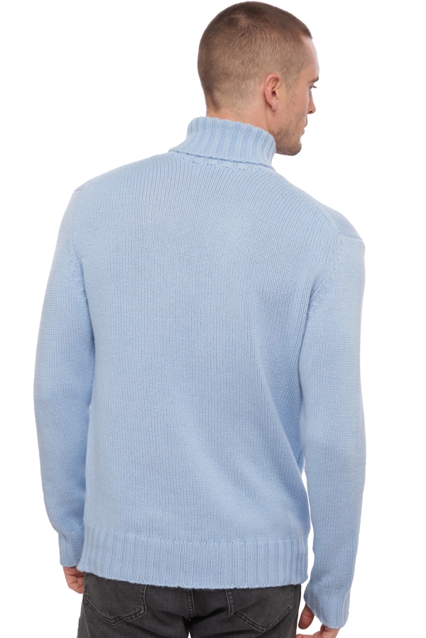 Cashmere men chunky sweater achille ciel 2xl