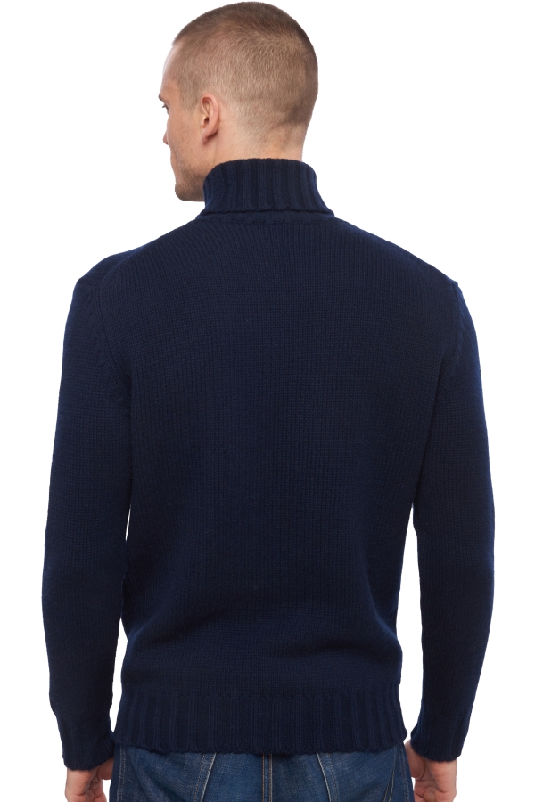 Cashmere men chunky sweater achille dress blue 4xl