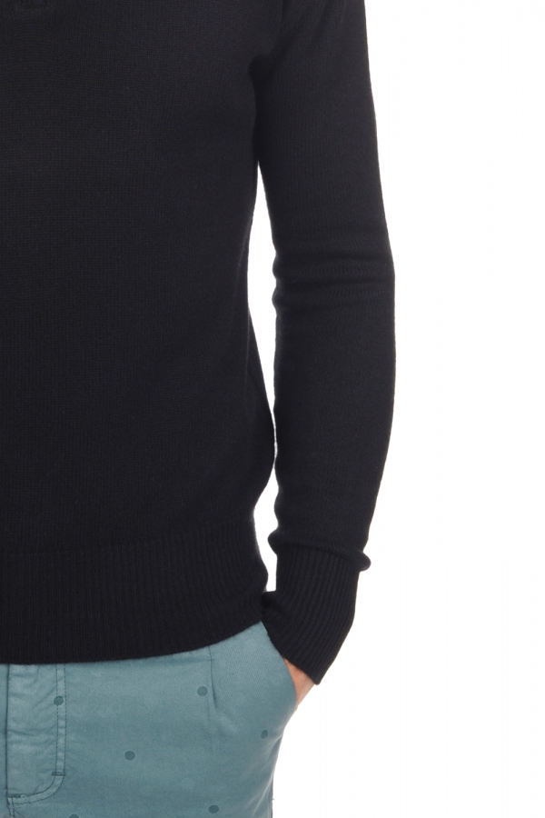 Cashmere men chunky sweater donovan premium black 2xl