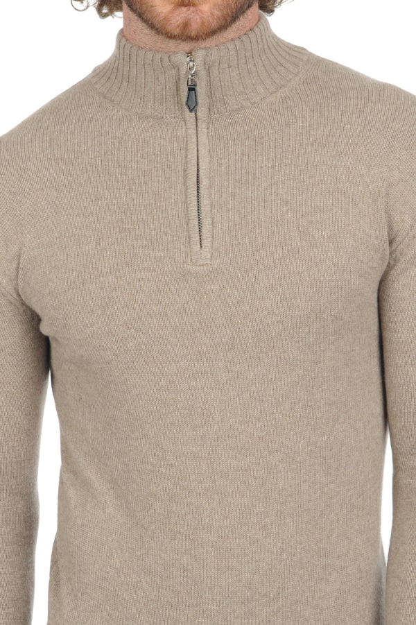 Cashmere men chunky sweater donovan premium dolma natural 4xl