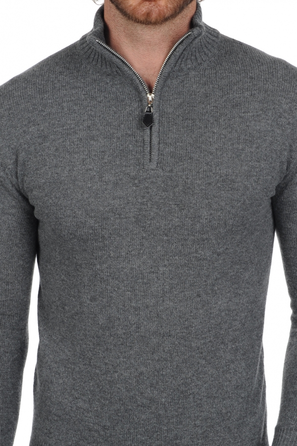 Cashmere men chunky sweater donovan premium premium graphite xs