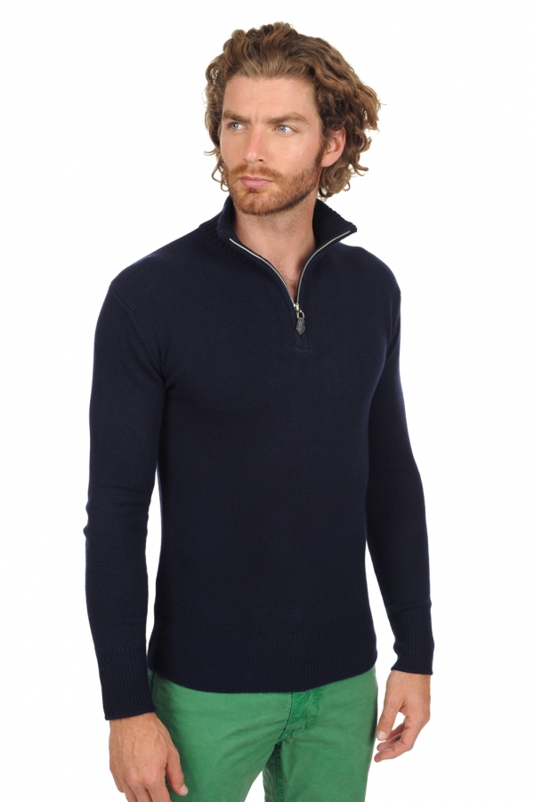 Cashmere men chunky sweater donovan premium premium navy xs