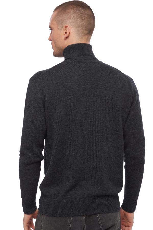 Cashmere men chunky sweater edgar 4f charcoal marl s