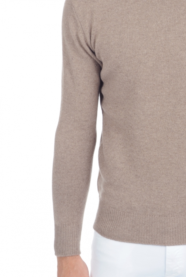 Cashmere men chunky sweater edgar 4f premium dolma natural 4xl
