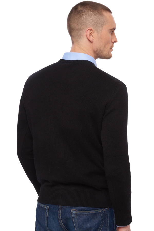 Cashmere men chunky sweater hippolyte 4f black s