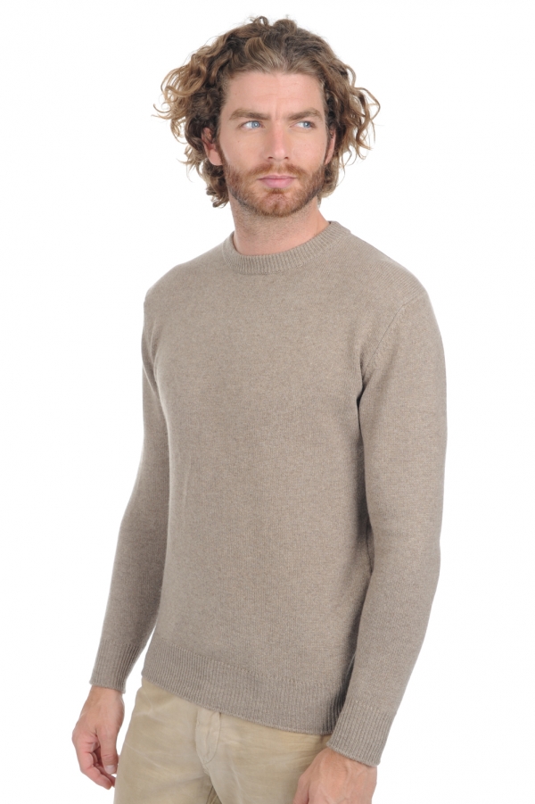 Cashmere men chunky sweater nestor 4f premium dolma natural xs