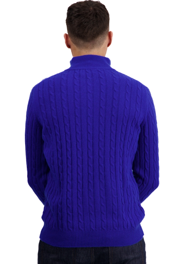 Cashmere men chunky sweater taurus bleu regata 3xl