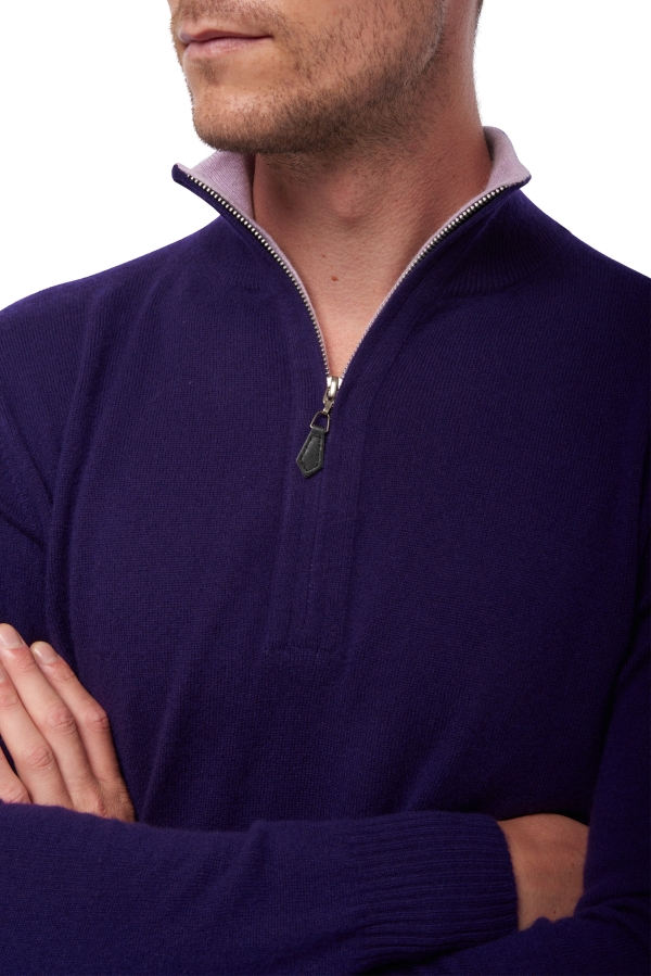 Cashmere men henri deep purple lilas l