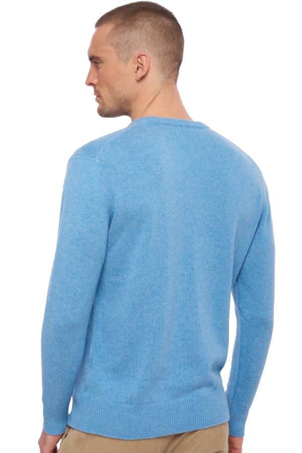 Cashmere men hippolyte 4f azur blue chine 2xl