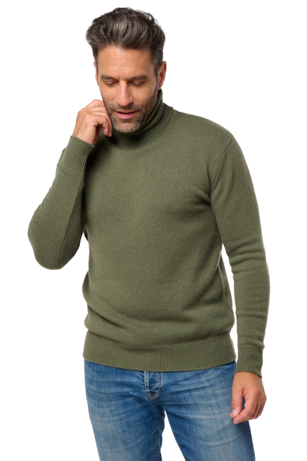 Cashmere men roll neck torino first kaki 2025 2xl