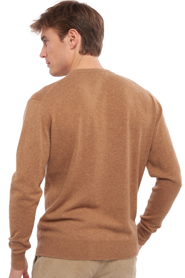 Cashmere men round necks nestor camel chine 