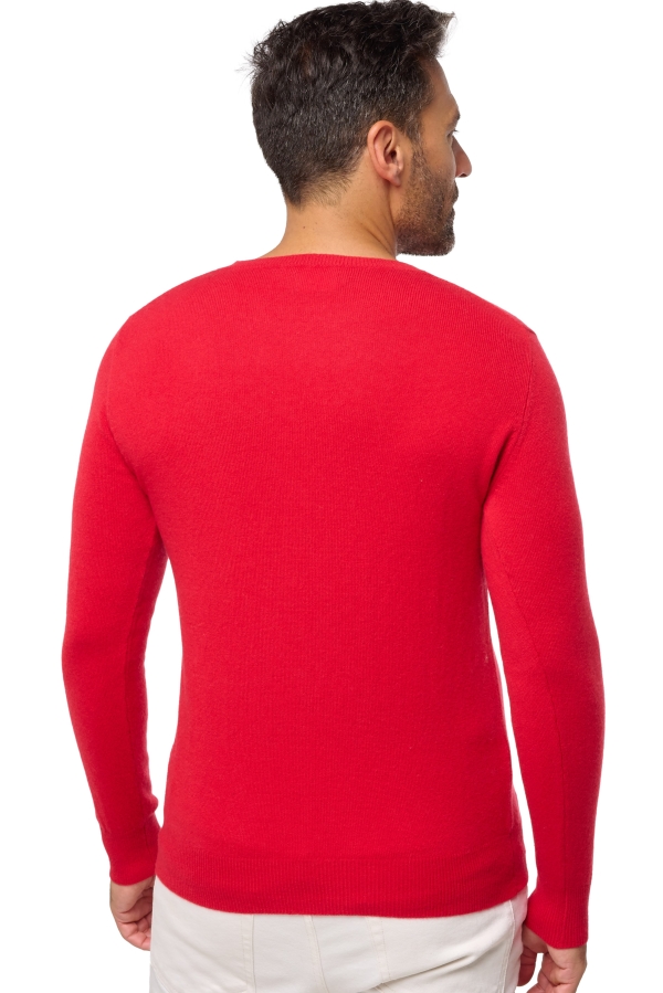 Cashmere men round necks tao first deep red xl