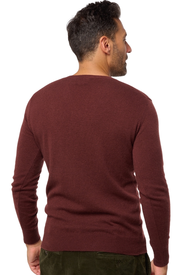 Cashmere men v necks tor first cinnabar 2xl